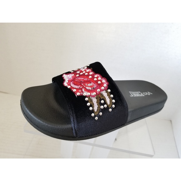 Rose Slider Sandals-B - Picture 4 of 7
